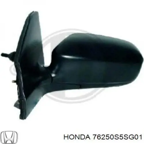 Купити 76250S5SG01 Honda Бічне дзеркало заднього виду ліве