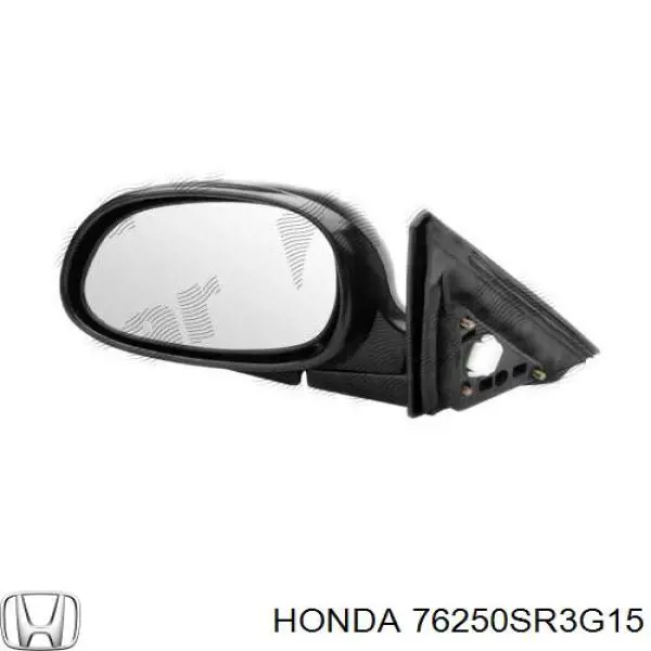 76250SR3G15 Honda Дзеркало заднього виду, ліве