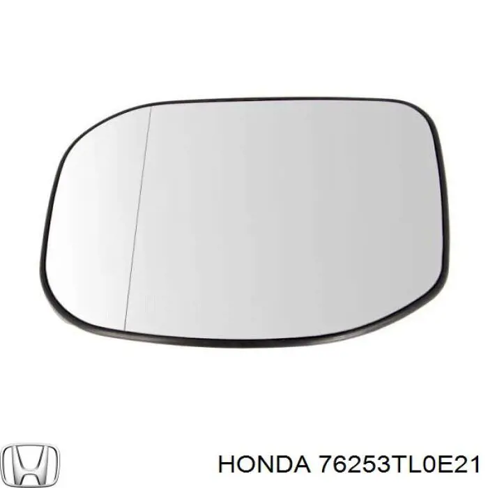76253TL0E21 Honda дзеркальний елемент дзеркала заднього виду, лівого