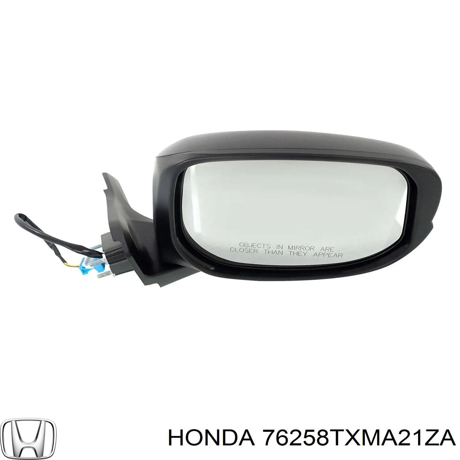 Ліве бічне дзеркало Honda 76258TXMA21ZA ціна, від 295.89 USD