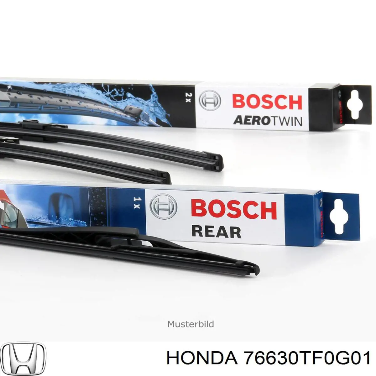 Задня щітка 76630TF0G01 Honda