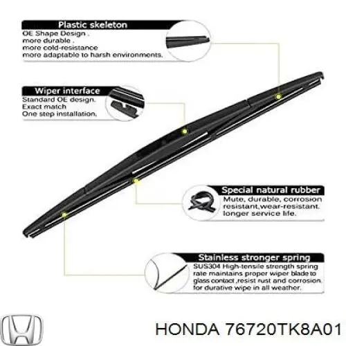 76720TK8A01 Honda 
