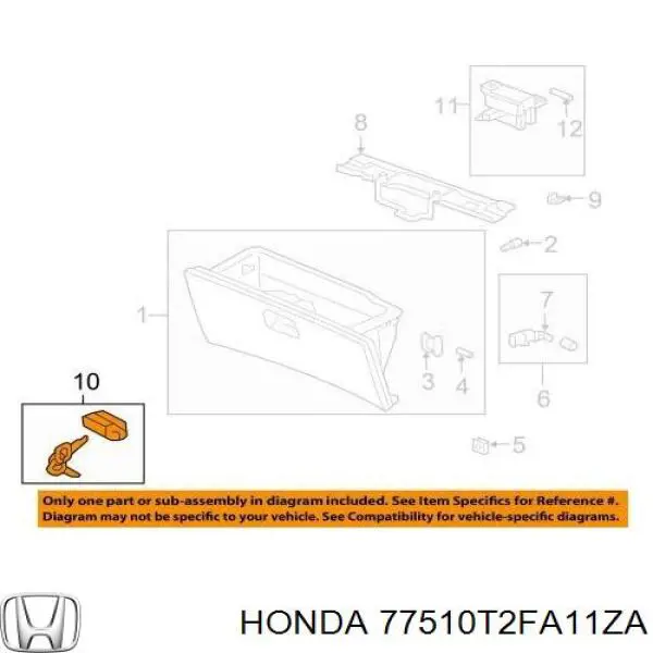  77510T2FA11ZA Honda