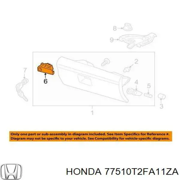  Honda 77510T2FA11ZA ціна, від 41.53 USD
