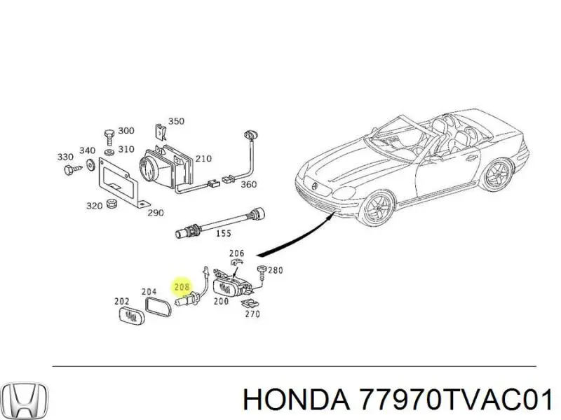  77970TVAC01 Honda