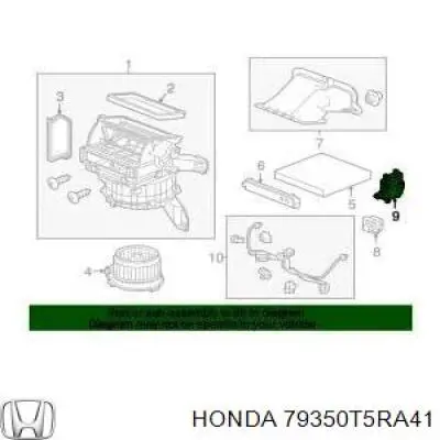  79350T5RA41 Honda