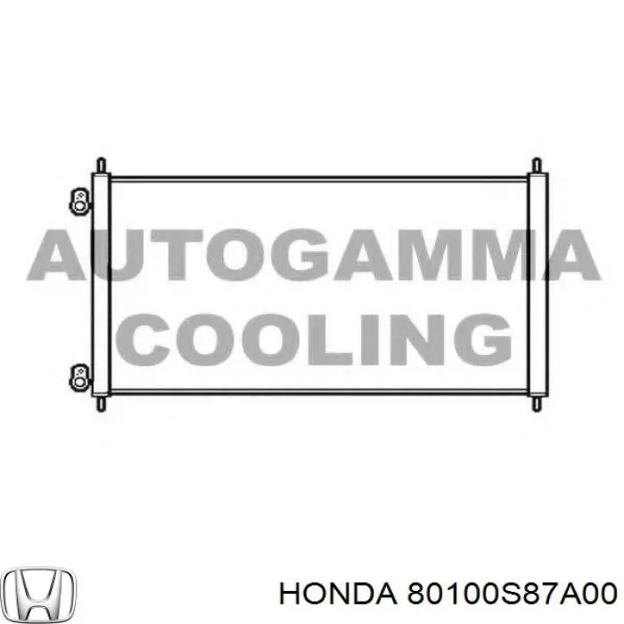 80100S87A00 Honda Конденсатор