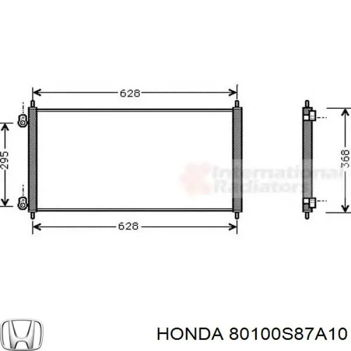 Радіатор кондиціонера 80100S87A10 Honda