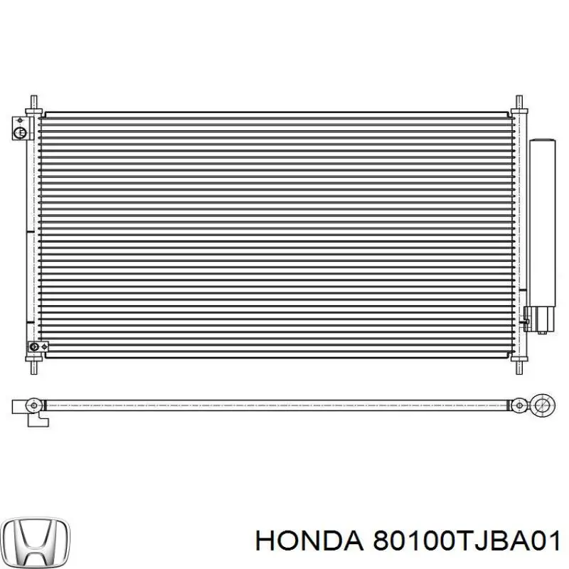 80100TJBA01 Honda Конденсатор
