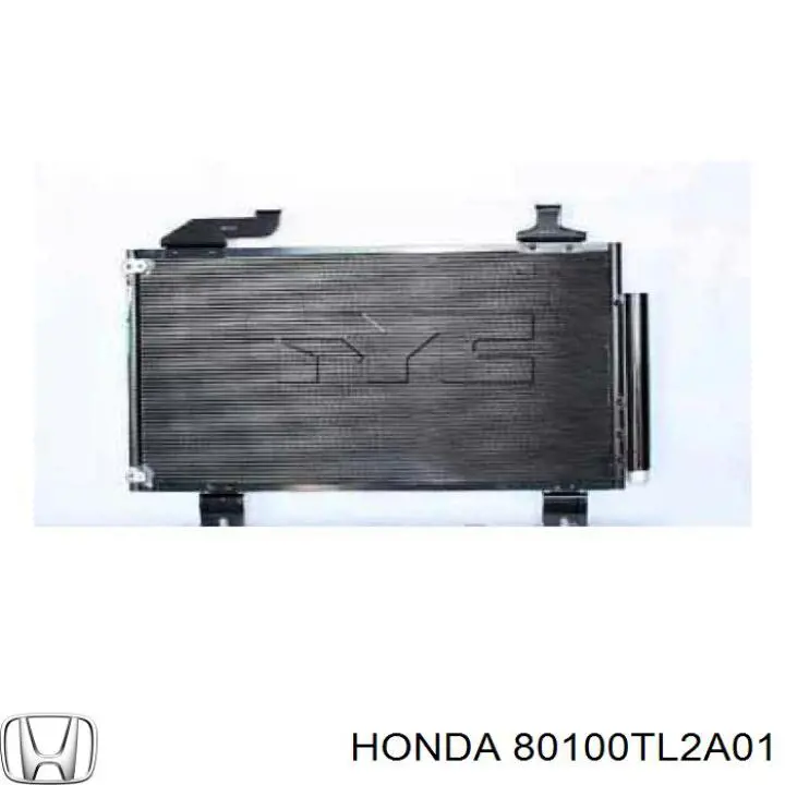 Конденсатор кондиціонера Honda 80100TL2A01 ціна, від 82.96 USD