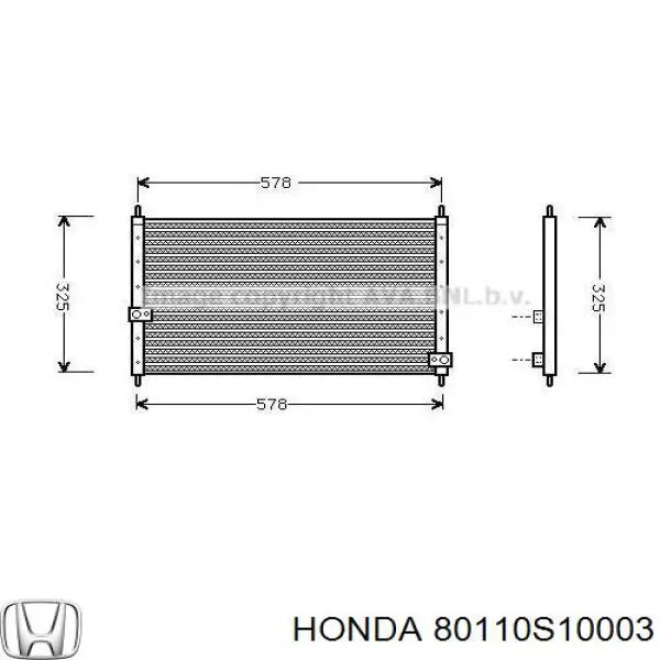 Купити 801102T7021 Honda Радіатор системи охолодження кондиціонера