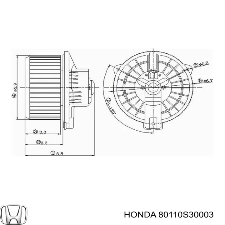 Радіатор охолодження кондиціонера Polcar 3820K8C3