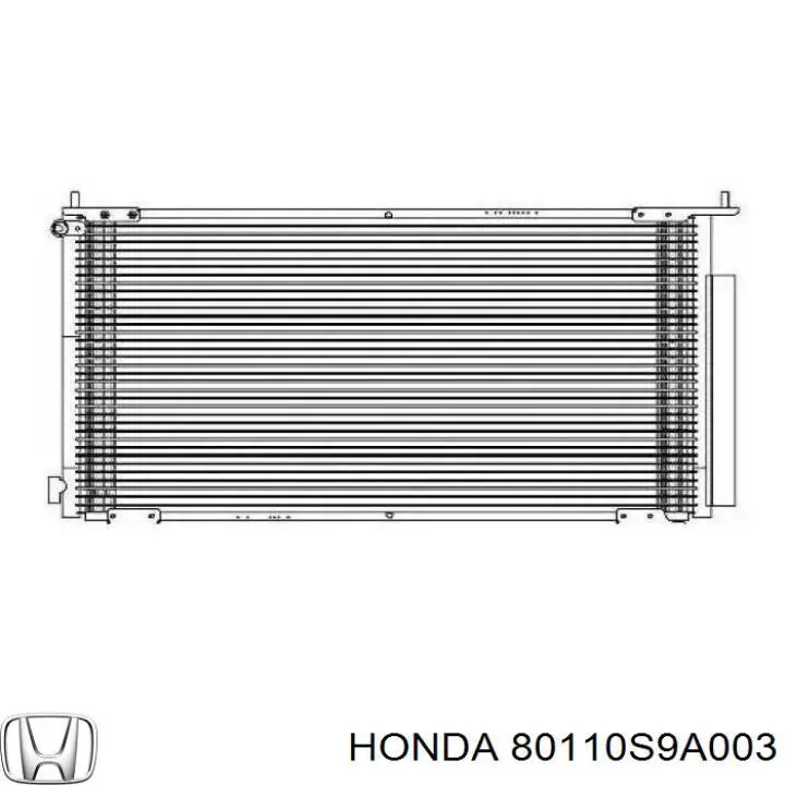 Радіатор кондиціонера 80110S9A003 Honda