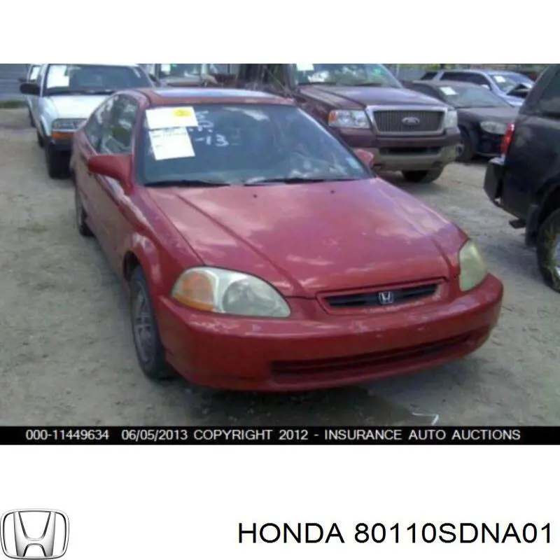 Конденсатор кондиціонера Honda 80110SDNA01 ціна, від 50.79 USD