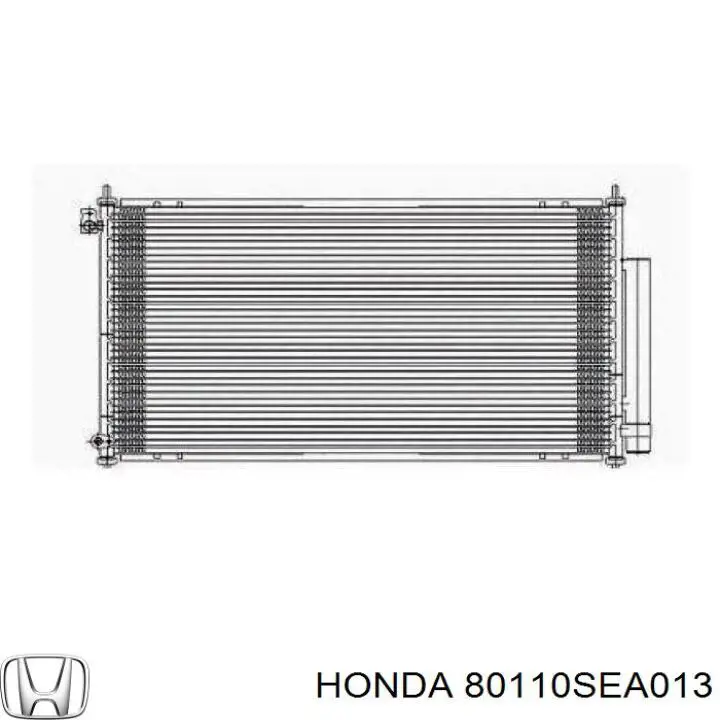Конденсатор кондиціонера Honda 80110SEA013 ціна, від 64.39 USD