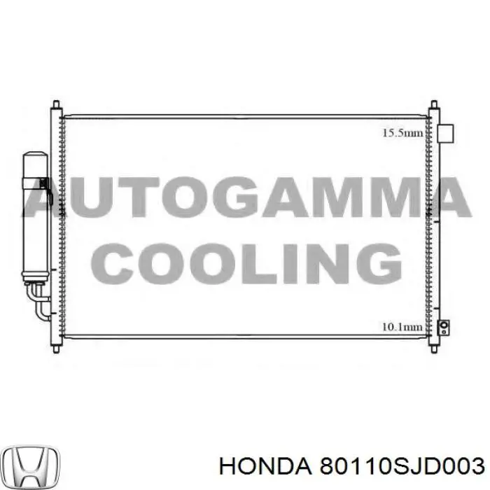 80110SJD003 Honda Конденсатор