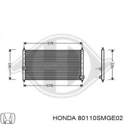 Конденсатор кондиціонера Honda 80110SMGE02 ціна, від 76.66 USD