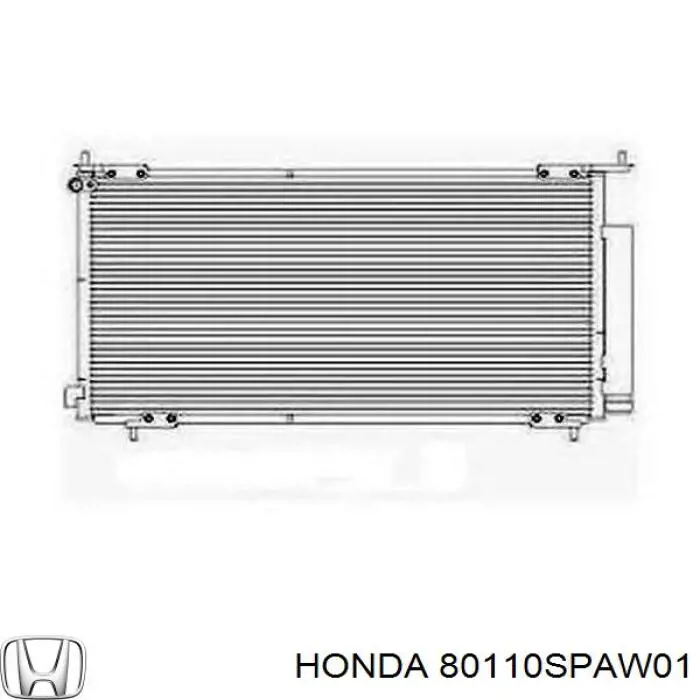 Купити 80110SPAW01 Honda Радіатор системи охолодження кондиціонера