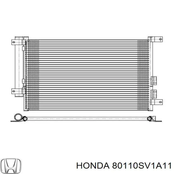  Радіатор кондиціонера Honda Accord 5