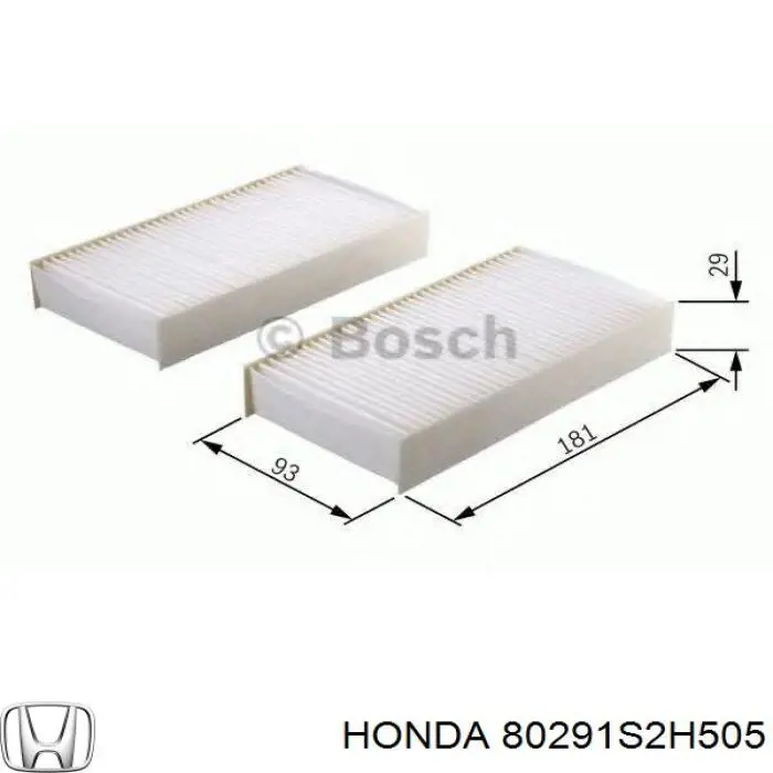 Фільтр салону 80291S2H505 Honda