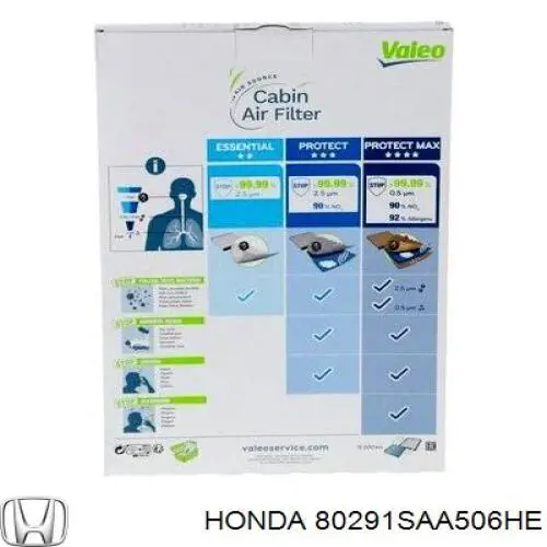 80291SAA506HE Honda Внутрішньосалонний фільтр
