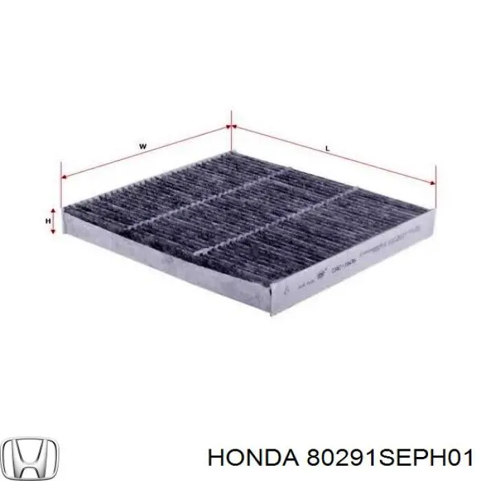 80291SEPH01 Honda Внутрішньосалонний фільтр