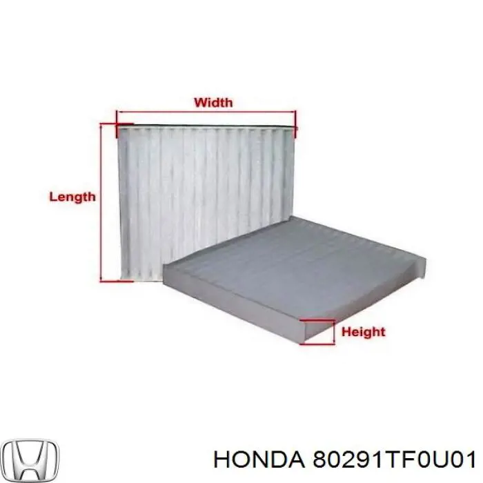 Фільтр салону 80291TF0U01 Honda