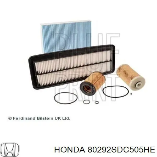 Фільтр повітряний обігрівача Honda 80292SDC505HE ціна, від 4.35 USD