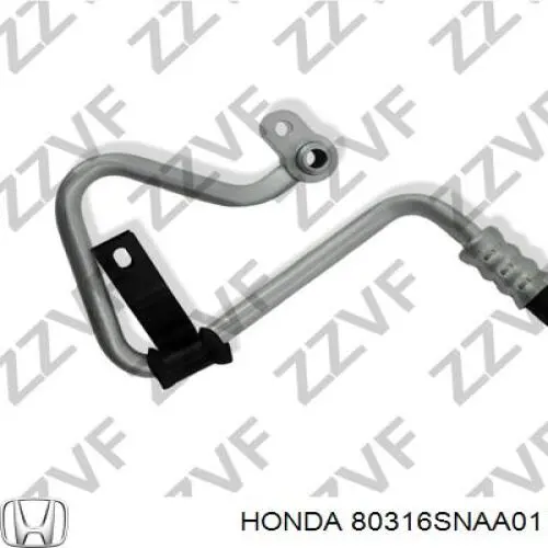 80316SNAA01 Honda Шланг кондиціонера, від компресора до радіатора