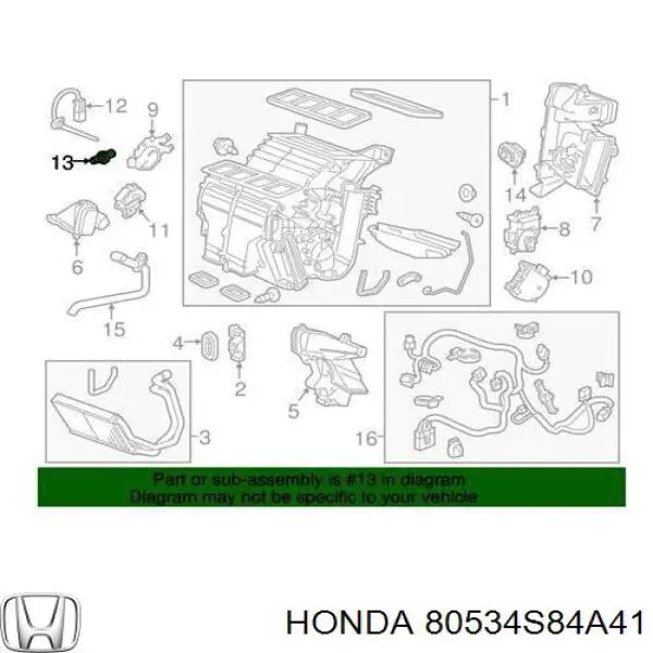  Honda 80534S84A41 ціна, від 6.21 USD
