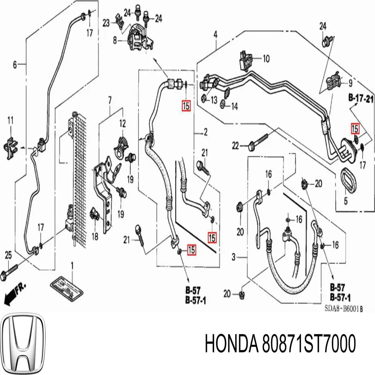  80871ST7000 Honda