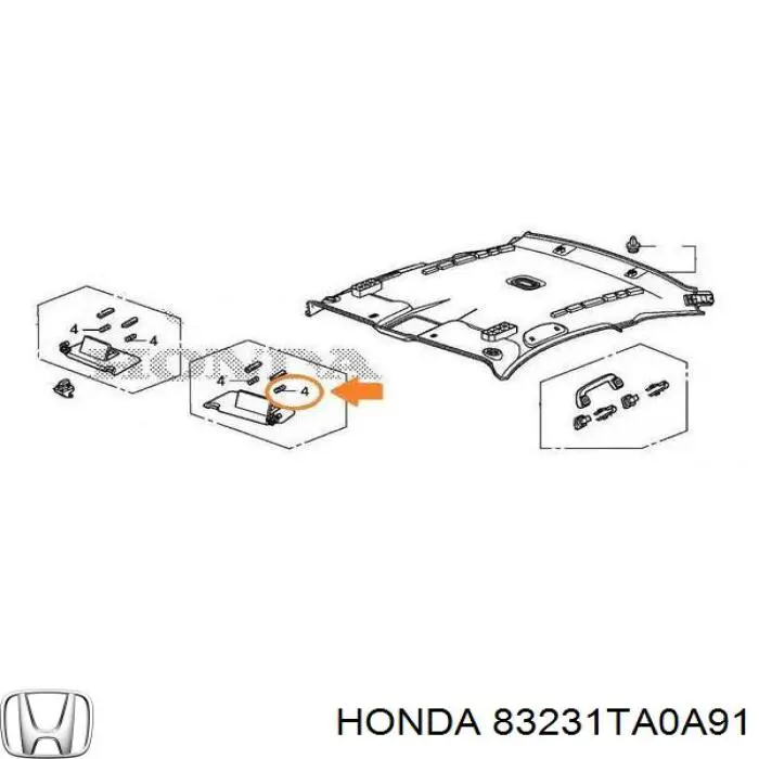  Honda 83231TA0A91 ціна, від 2.76 USD