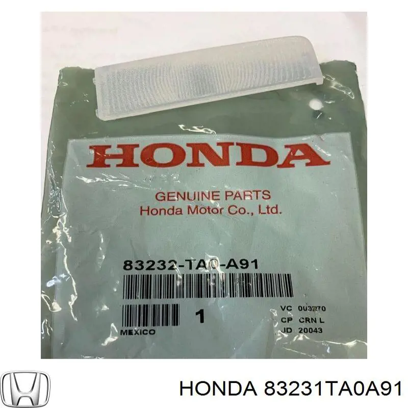 83231TA0A91 Honda 