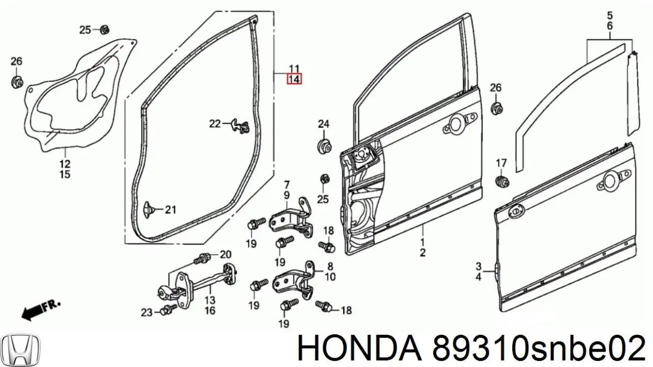 Купити 89310SNBE02 Honda 