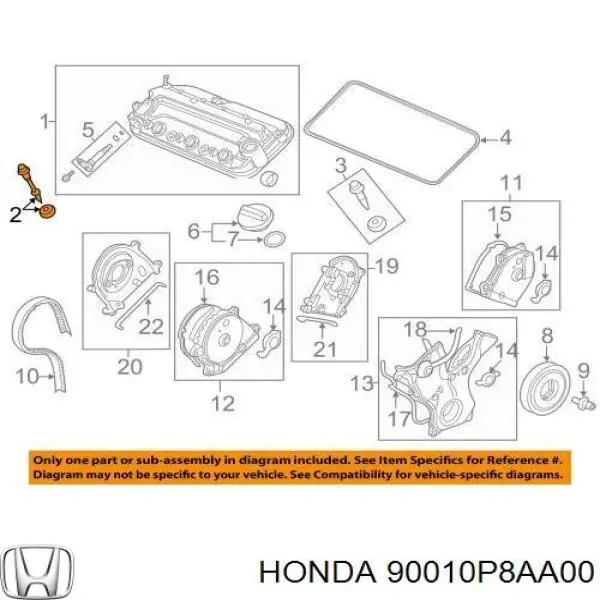  90010P8AA00 Honda