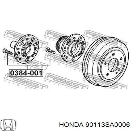90113SA0006 Honda шпилька колісна, задня
