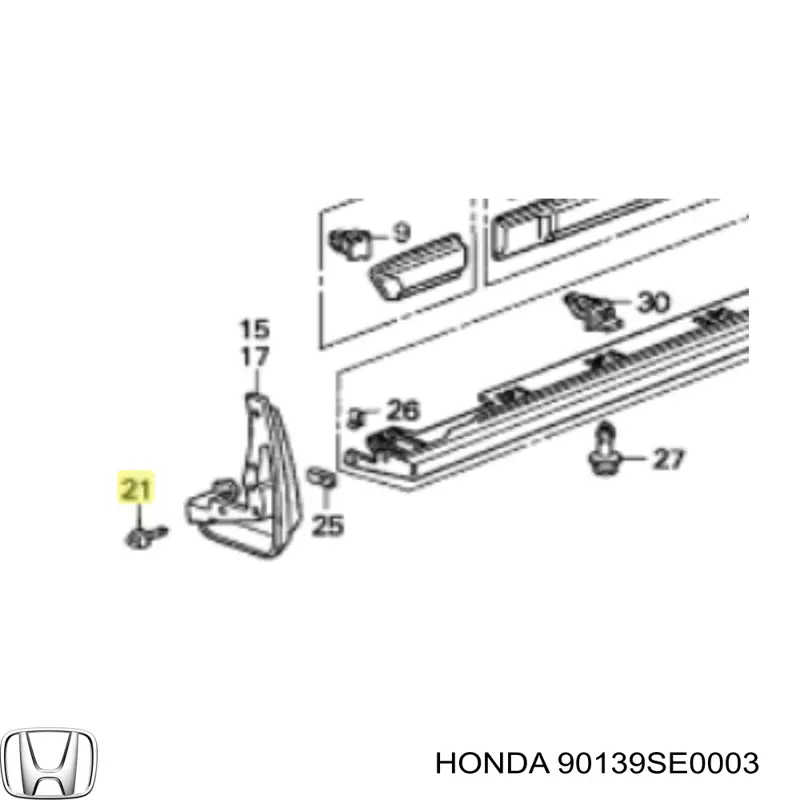  90139SE0003 Honda