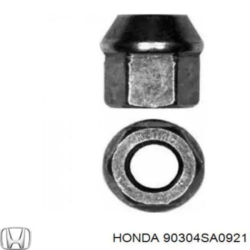 Гайка кріплення колеса Honda 90304SA0921 ціна, від 2.40 USD