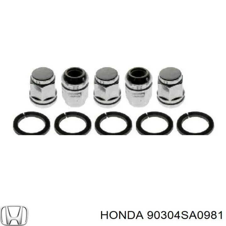 Купити 90304SA0981 Honda Колісні гайки