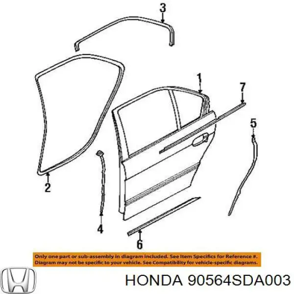  90564SDA003 Honda