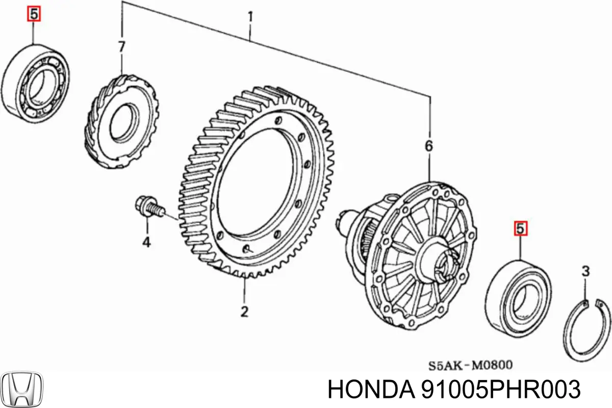  91005PHR003 Honda