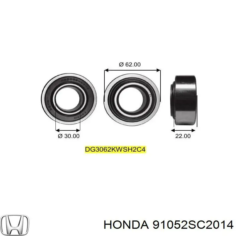 91052SC2014 Honda Підшипник ступиці задньої
