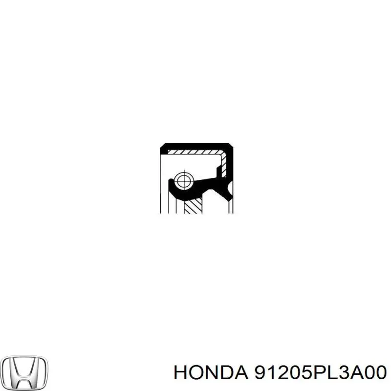 Сальник піввісі переднього моста, лівої Honda 91205PL3A00 ціна, від 4.43 USD