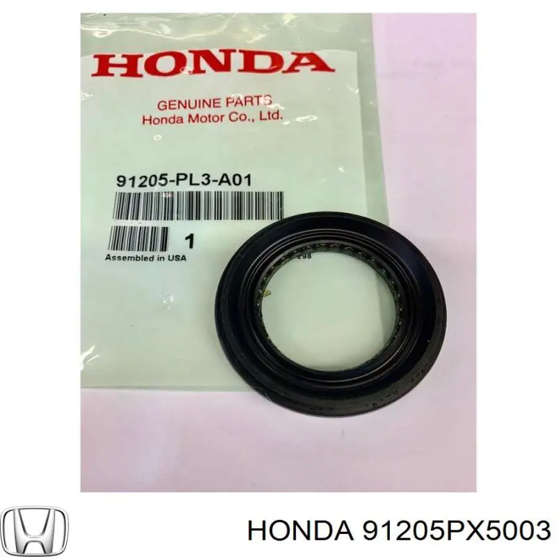Купити 91205PX5003 Honda Сальник піввісі переднього моста, лівої