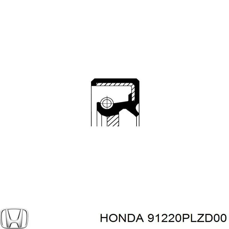 91220PLZD00 Honda сальник колінвала двигуна, передній