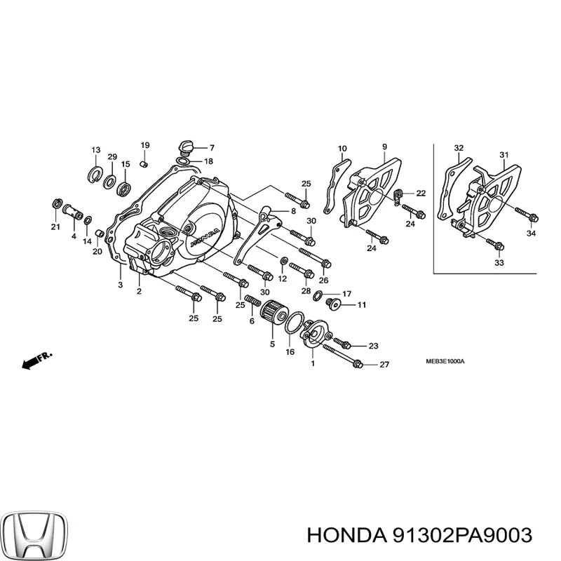  91302PA9003 Honda