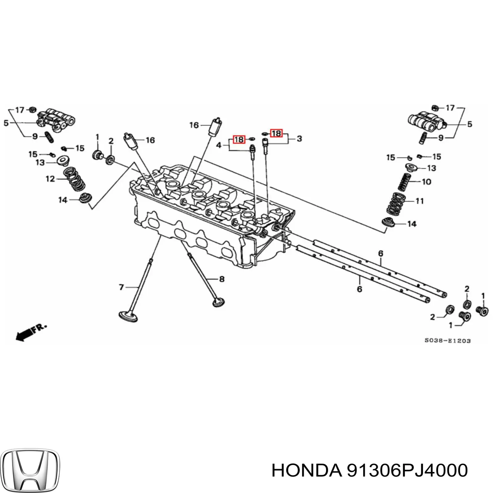  91306PJ4000 Honda