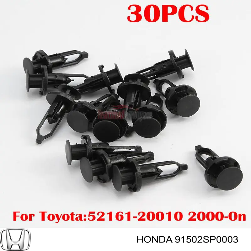 Купити 91502SP0003 Honda Пістон (кліп) кріплення бампера заднього