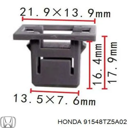  91548TZ5A02 Honda