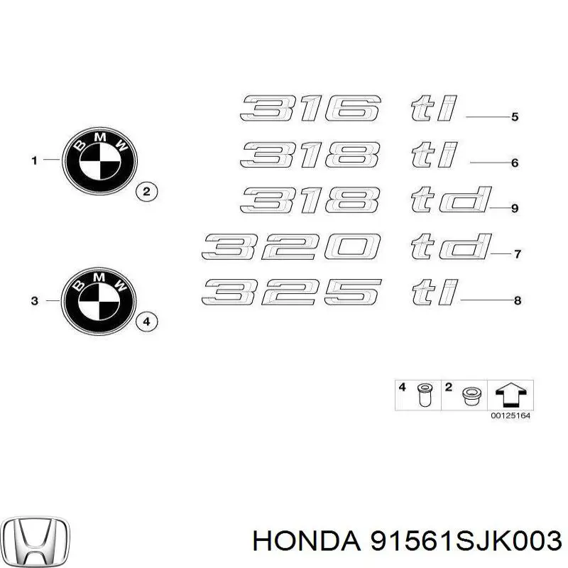  91561SJK003 Honda